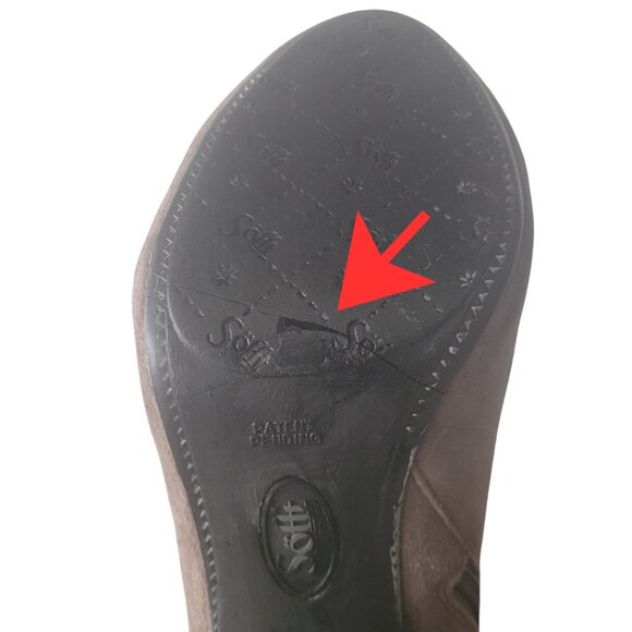 Sofft Suede Knee Zippered Boots. Size 9.5M. - Picture 6 of 8